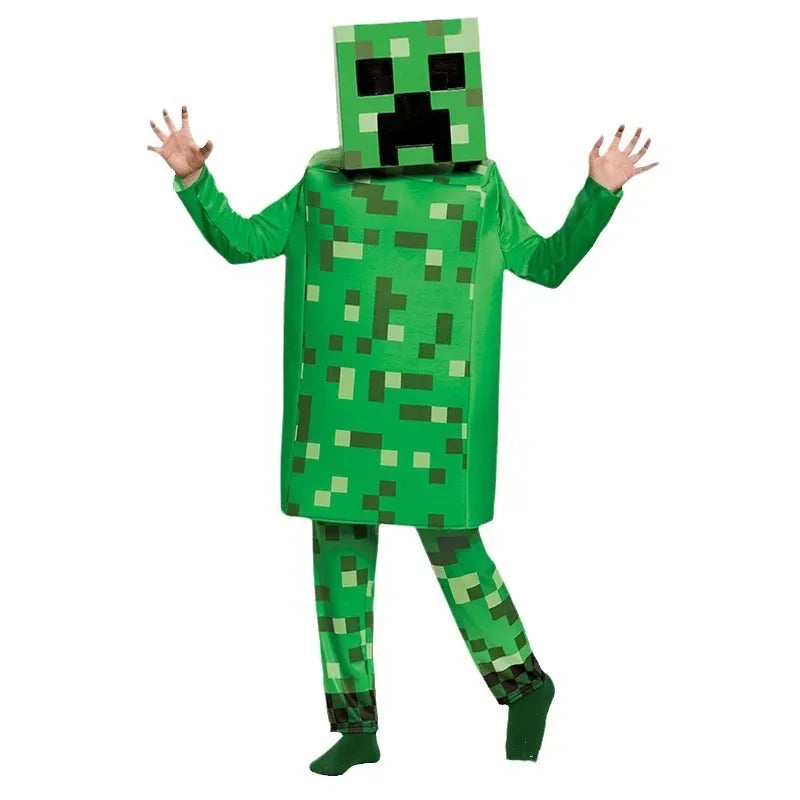 Wansheng children's costume my world MC party cosplay cos costume costumes minecraft