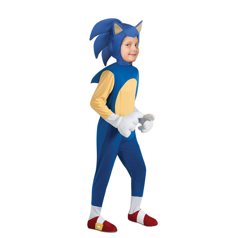 Halloween costume hedgehog Blue sonic costume Super supersonic kid sonic performance wear