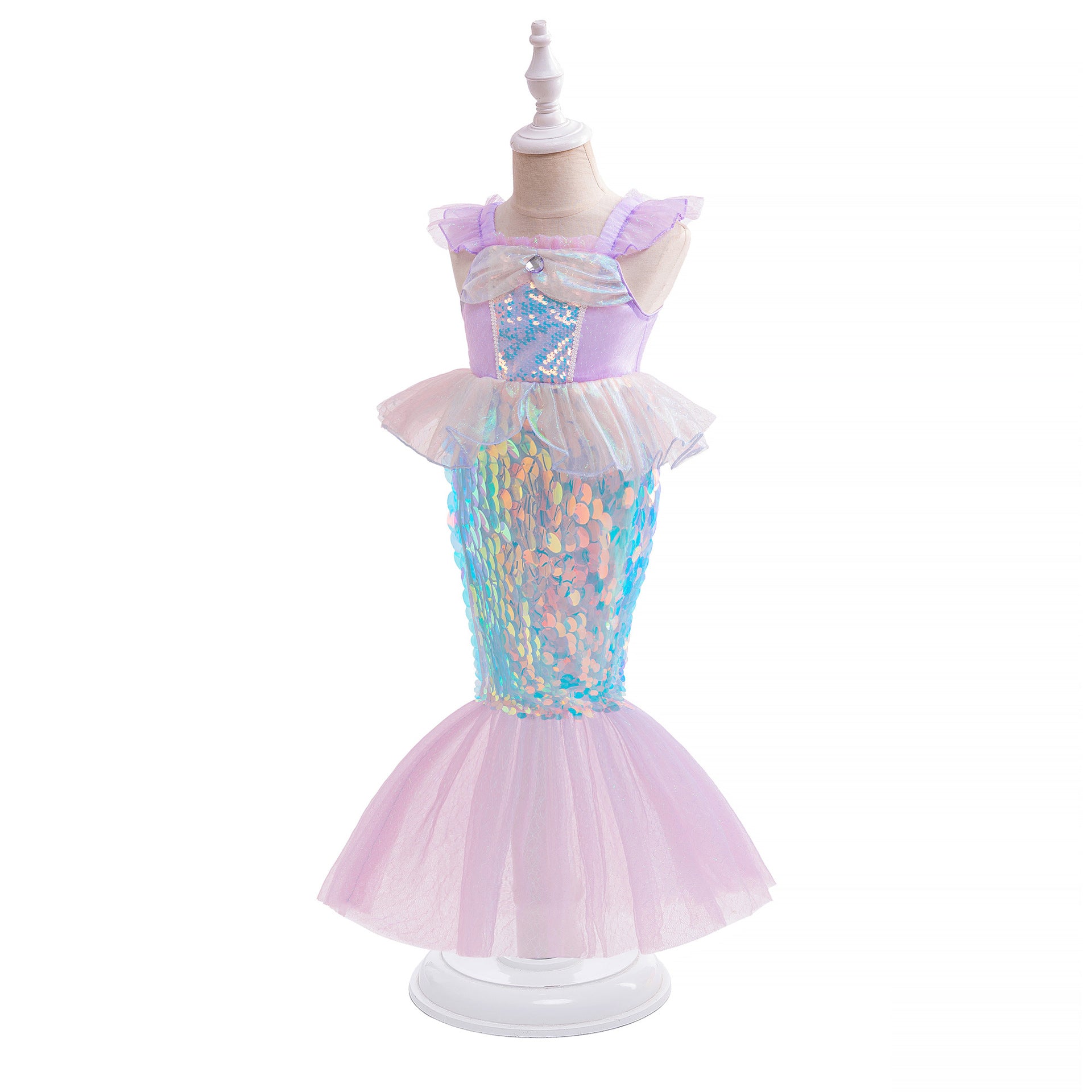 Girl's princess dress cosplay costume children mermaid dress children's party performance costume