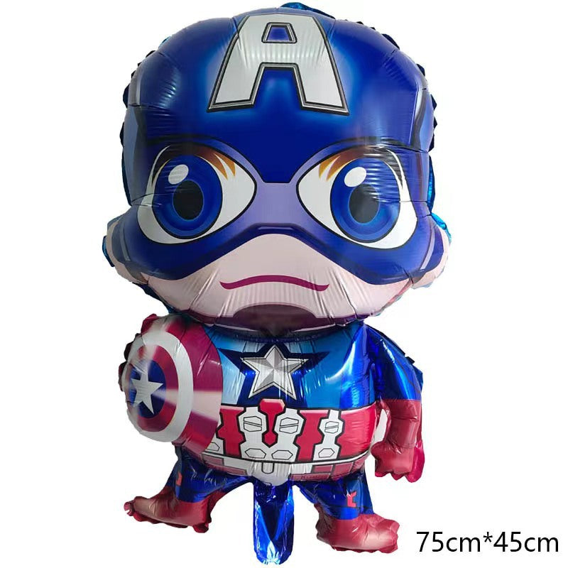 Avengers aluminum balloon Iron Man Spider-Man Superman Hulk Ant Man Captain America Falcon cross border