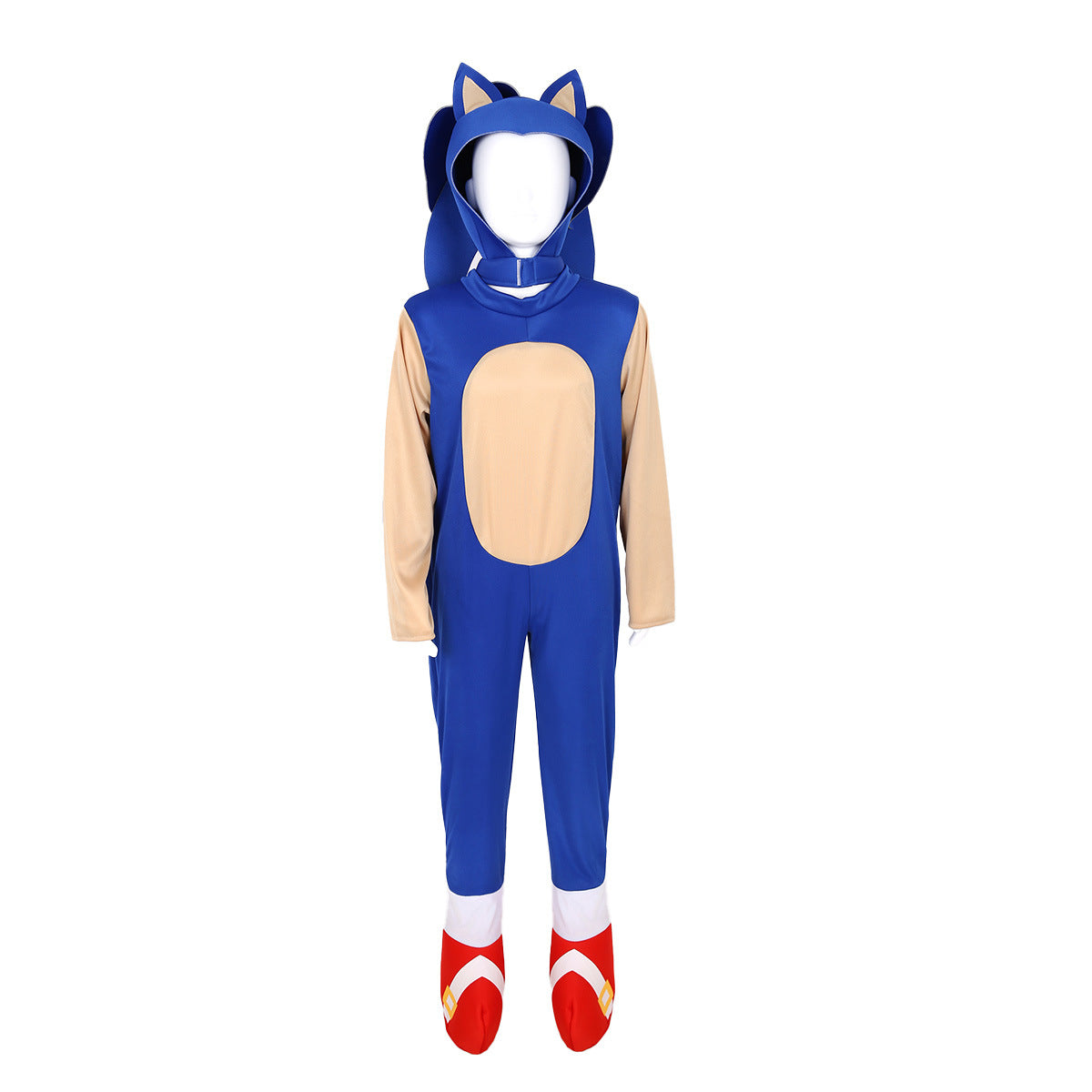 Halloween costume hedgehog Blue sonic costume Super supersonic kid sonic performance wear