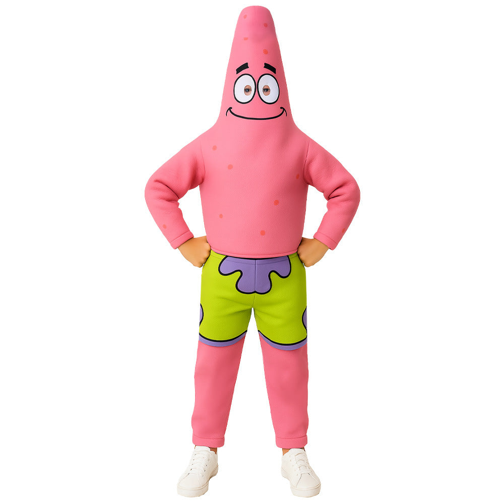 Halloween cos party performance costume anime performance wear Pie star SpongeBob cosplay costume