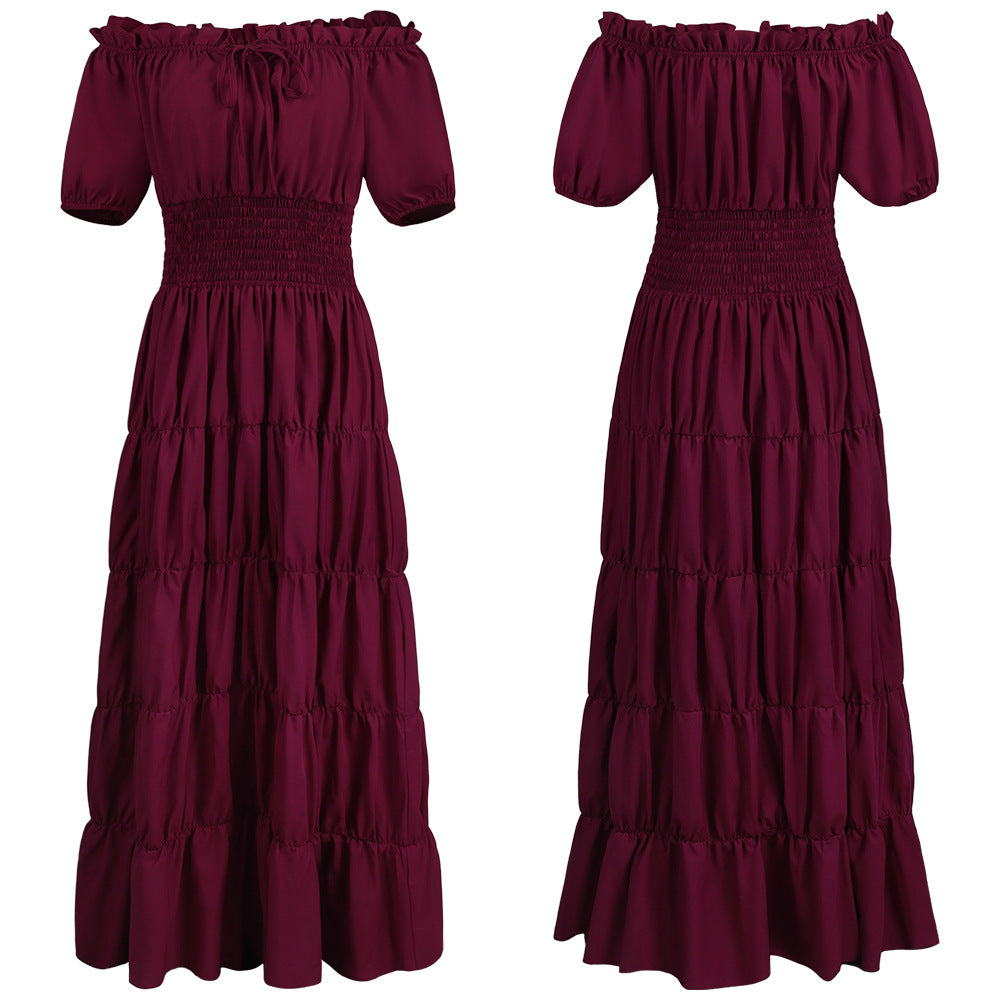Medieval Renaissance stage cos costume Halloween retro women's dress cosplay cosplay costume