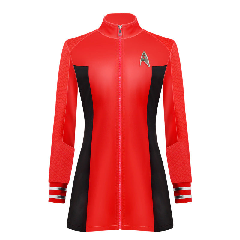 Star Trek cos costume bizarre new world yellow uniform cosplay cosplay Halloween performance costume