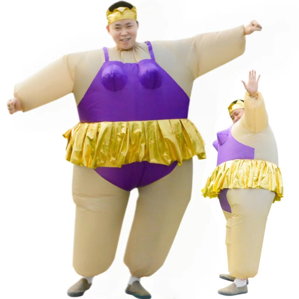 Annual meeting performance show doll ballet inflatable clothing fat inflatable sumo funny party activity ballet inflatable clothing