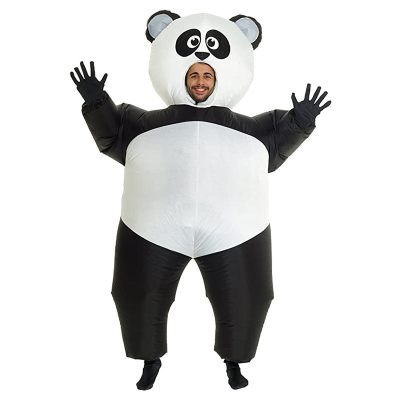 Exclusive for cross-border panda inflatable costume parent-child game role play full body Cartoon Doll panda inflatable costume