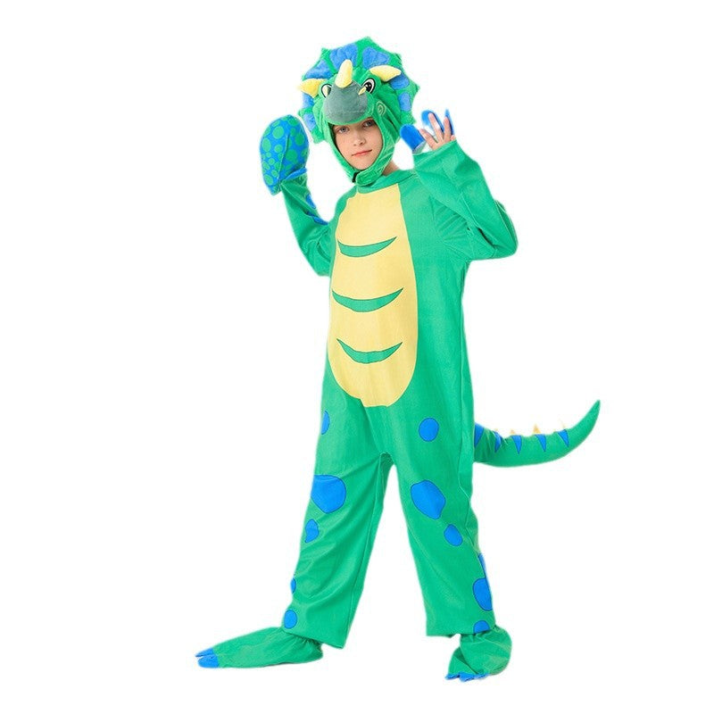 Cross-border Halloween children dinosaur costume cartoon animal dinosaur one-piece costume party stage costume