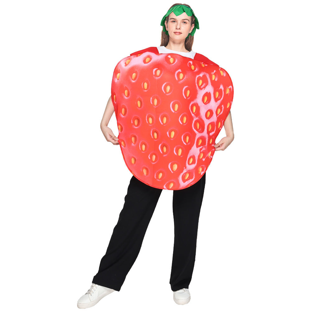 Halloween new party costume fun fruit series role play adult strawberry cosplay costume