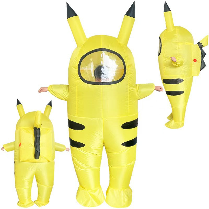 Cross-border amongus clothing multi-color spaceman inflatable clothing anime game doll little celebrity costume role play
