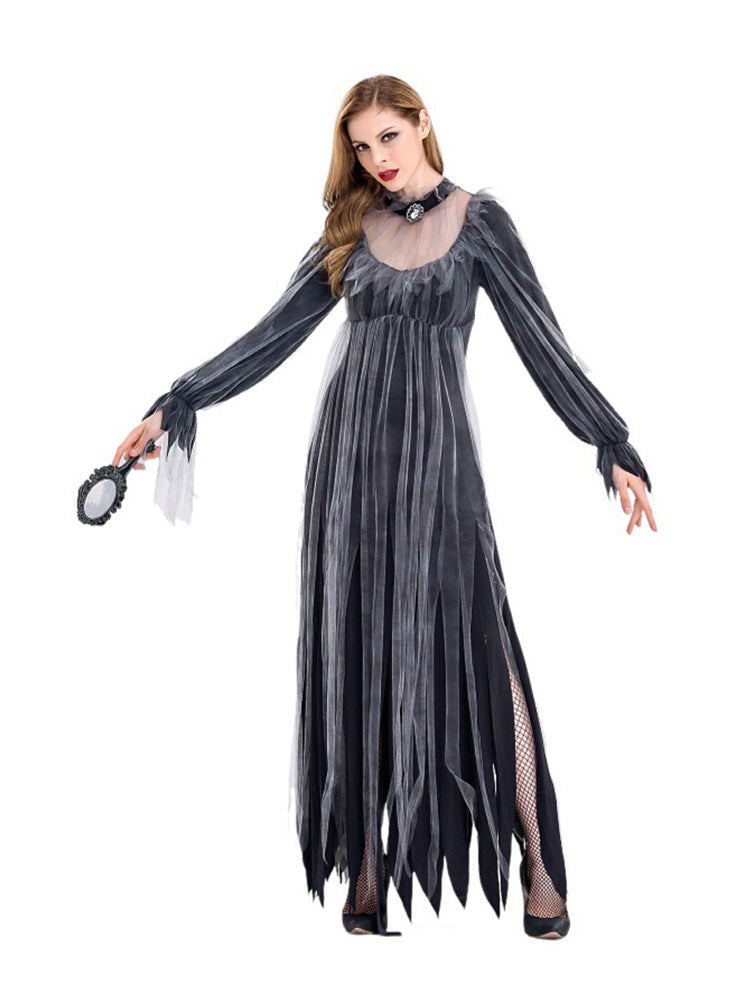 Halloween Witch Vampire Cosplay Costume Scary Cape