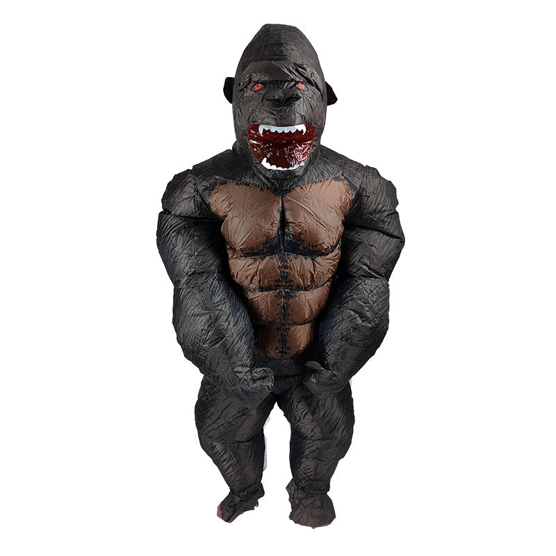 Clown werewolf killing elephant Bobo cow King Kong crocodile back Horn Dragon small yellow duck rugby football inflatable costume