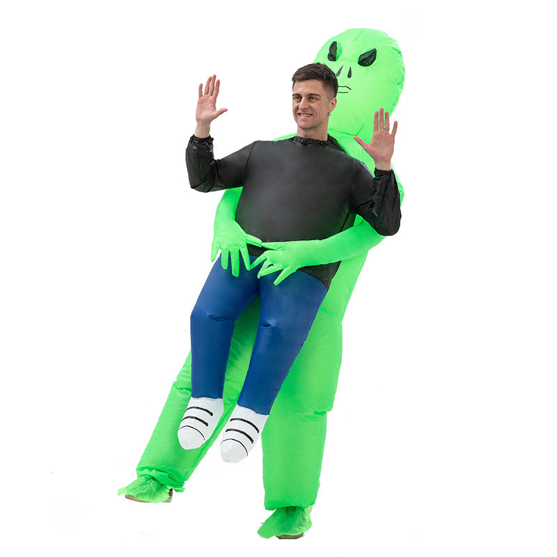 Factory Halloween ghost hugging inflatable costume alien ET props inflatable costume walking performance costume
