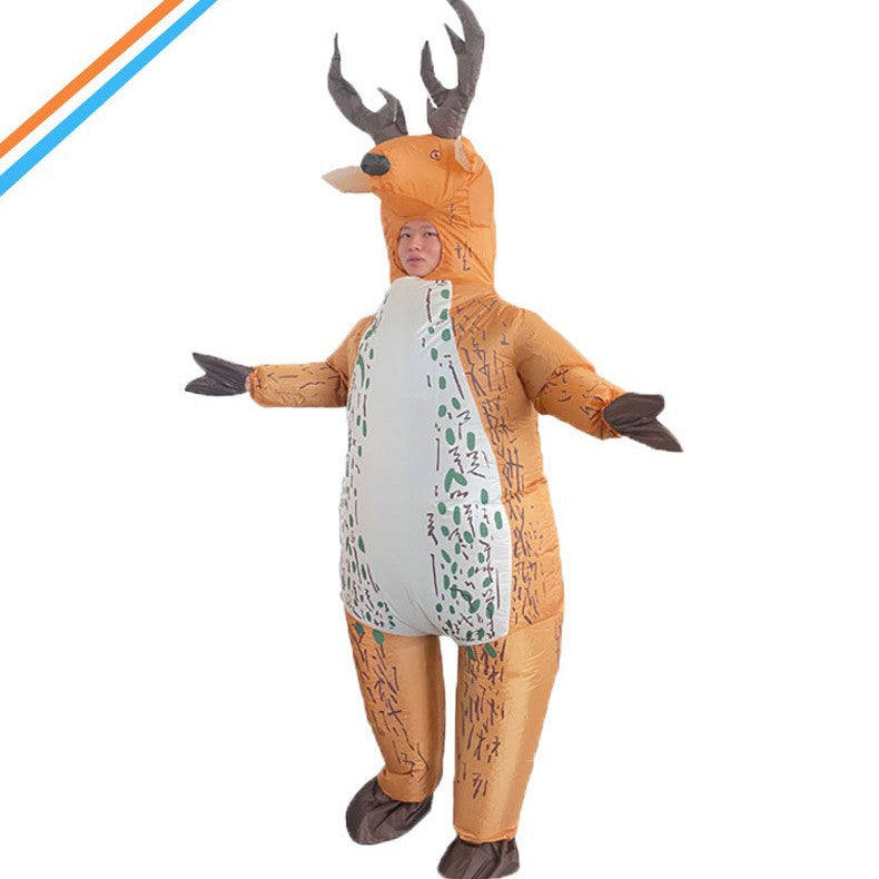 Christmas elk Gingerbread Man Costume party party stage atmosphere props Santa Claus inflatable costume