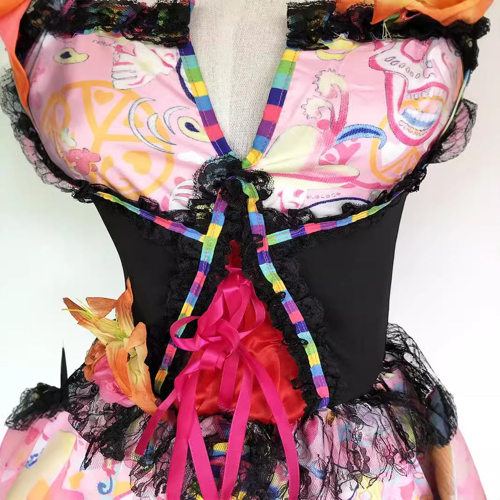 M-XL Halloween Vampire Bride Costume