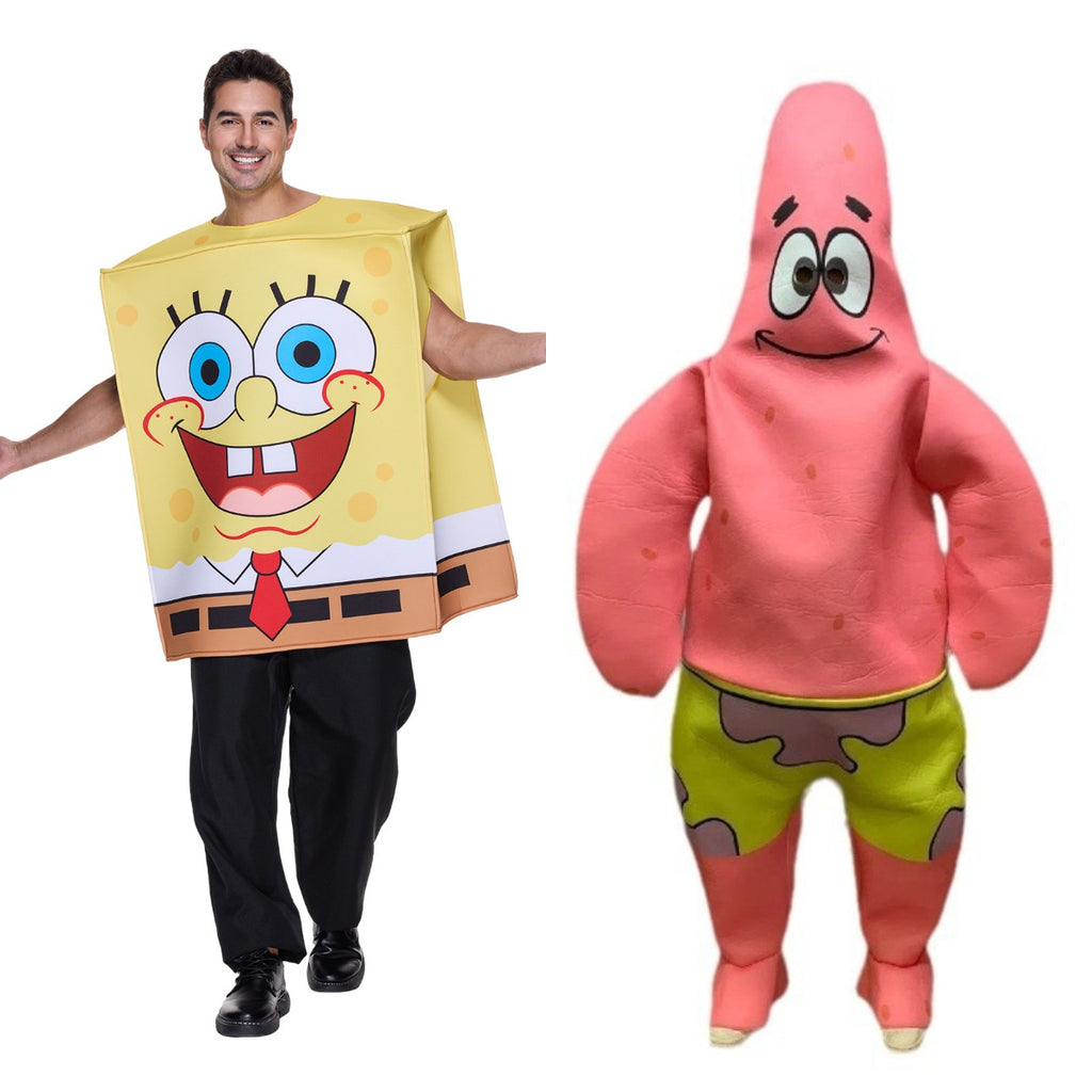 Halloween cos party performance costume anime performance wear Pie star SpongeBob cosplay costume