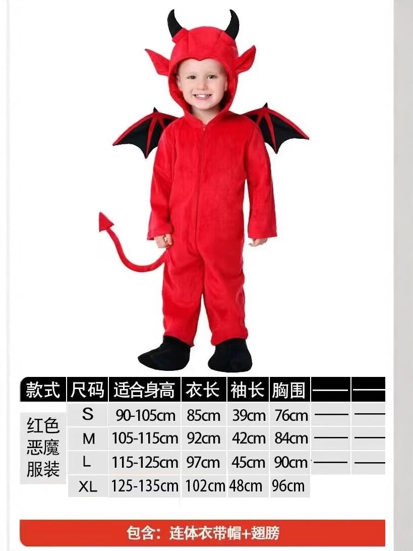 Halloween children's costume bat performance clothes boys and girls role playing vampire costume catwalk performance costume