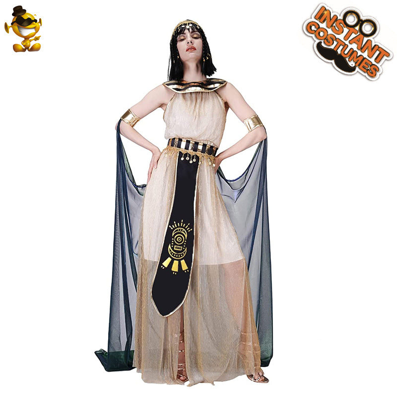Adult ancient Egypt Cleopatra Halloween cosplay costume masquerade Queen stage performance show costume