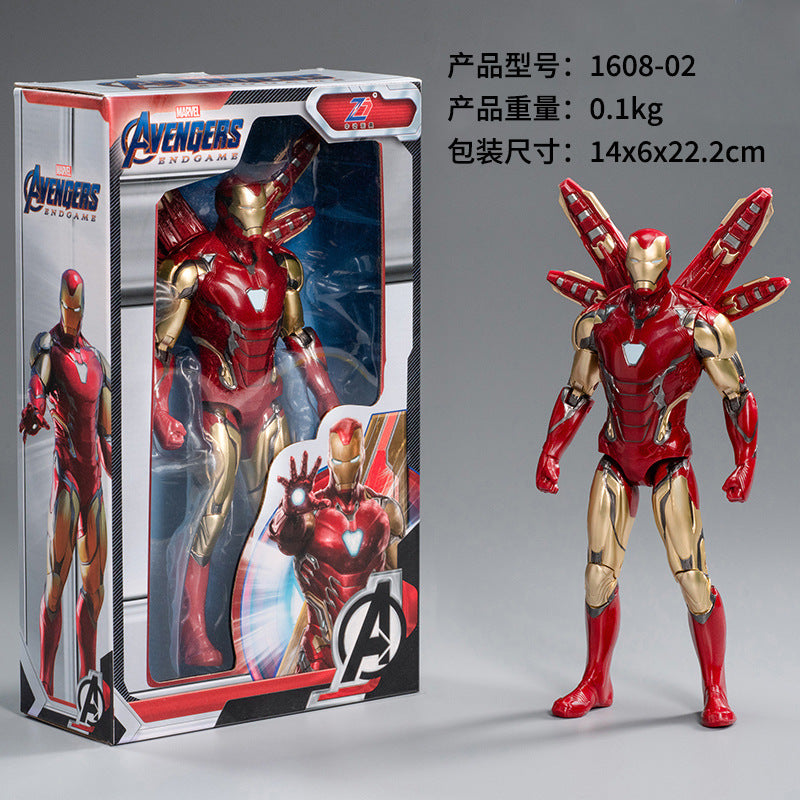 Avengers 7-inch iron man model Spider-Man hand office Captain America Marvel decoration toys
