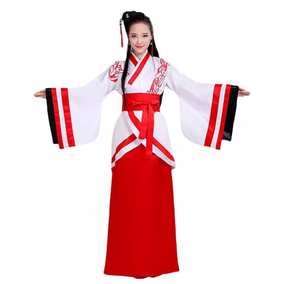 New Ancient Chinese clothing Quyi Hanfu improve Tang suit women's ancient costume costume performance wear performance costume women's clothing girl