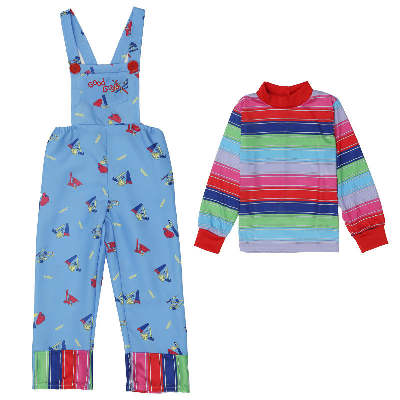 Halloween children's costume ghost doll Soul Series children's performance wear Chucky horror clown play costume
