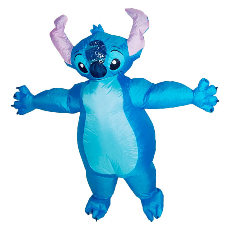 Clown werewolf killing elephant Bobo cow King Kong crocodile back Horn Dragon small yellow duck rugby football inflatable costume