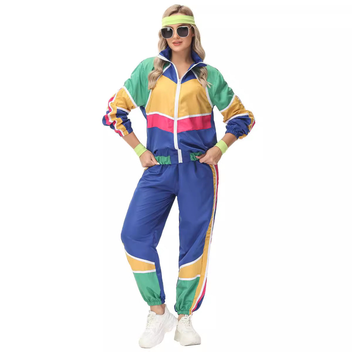 disco costume disco Amazon adult men's and women's performance costume hippie rock dance sports hip-hop costume