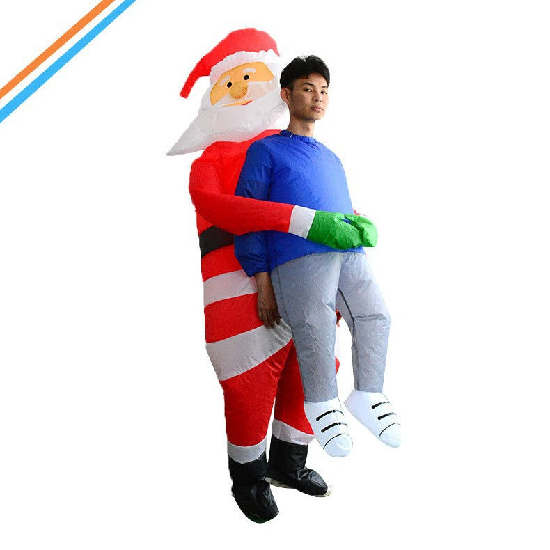 Christmas elk Gingerbread Man Costume party party stage atmosphere props Santa Claus inflatable costume