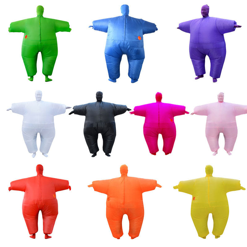 Christmas inflatable clothing adult invisible costume inflatable clothing Halloween White Silicon inflatable cospiay costume