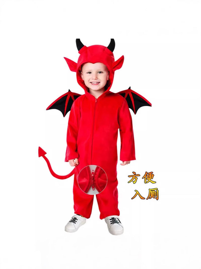 Halloween children's costume bat performance clothes boys and girls role playing vampire costume catwalk performance costume