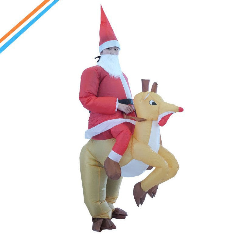 Christmas elk Gingerbread Man Costume party party stage atmosphere props Santa Claus inflatable costume
