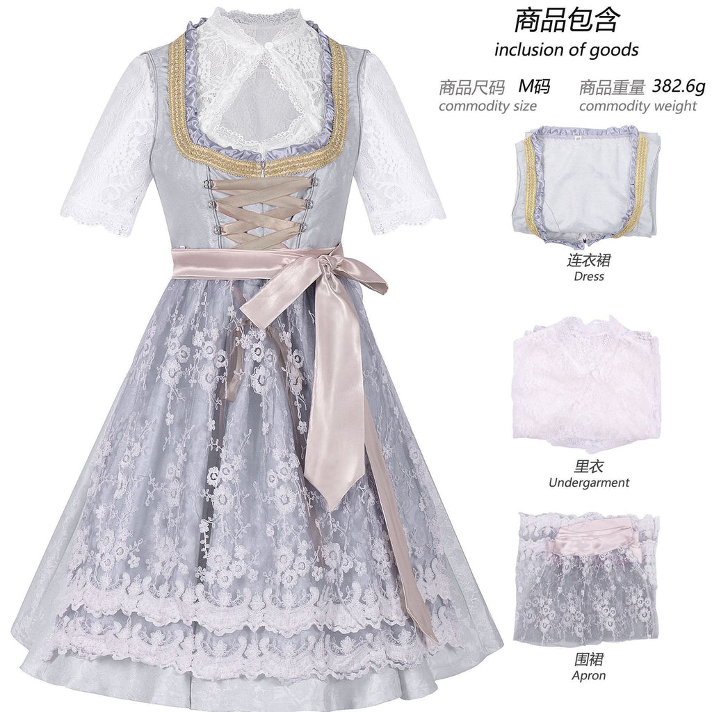 Halloween carnival costume German beer festival costume split size suspender suit Bavarian women's wear