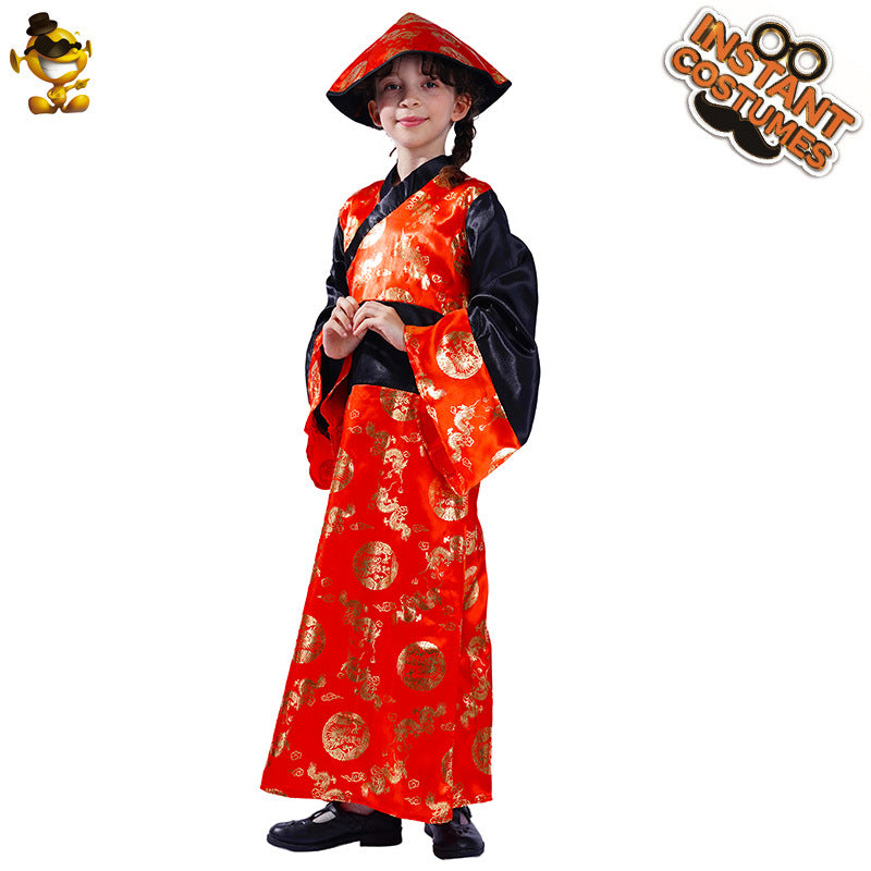Chinese traditional costume children's Tang suit carnival costume masquerade costumes
