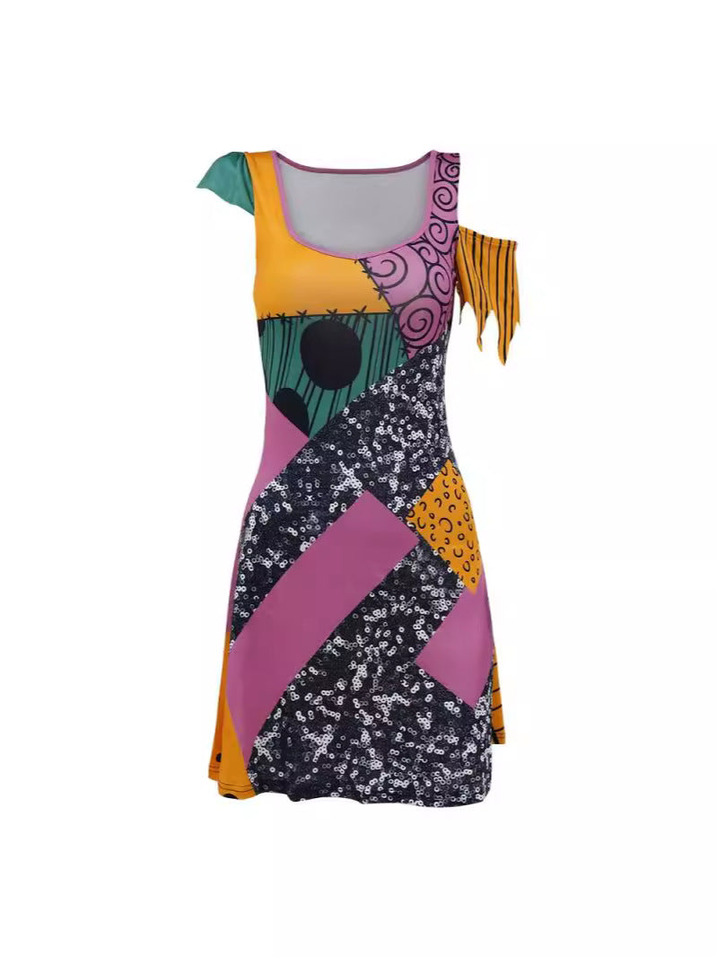 Adult Halloween costume Christmas night surprise Sally cos costume stage costume party performance costume cross-border