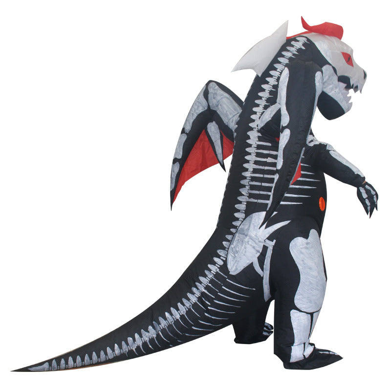 Halloween skull Dragon inflatable clothing annual meeting funny card head doll inflatable skull rib dragon costume stage props