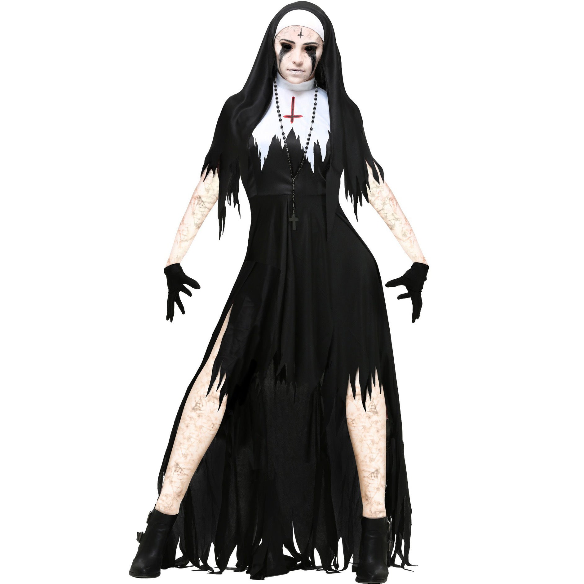 European and American ladies Halloween nun costume cosplay cosplay vampire demon costume