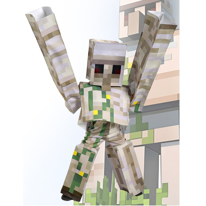 Wansheng children's costume my world MC party cosplay cos costume costumes minecraft