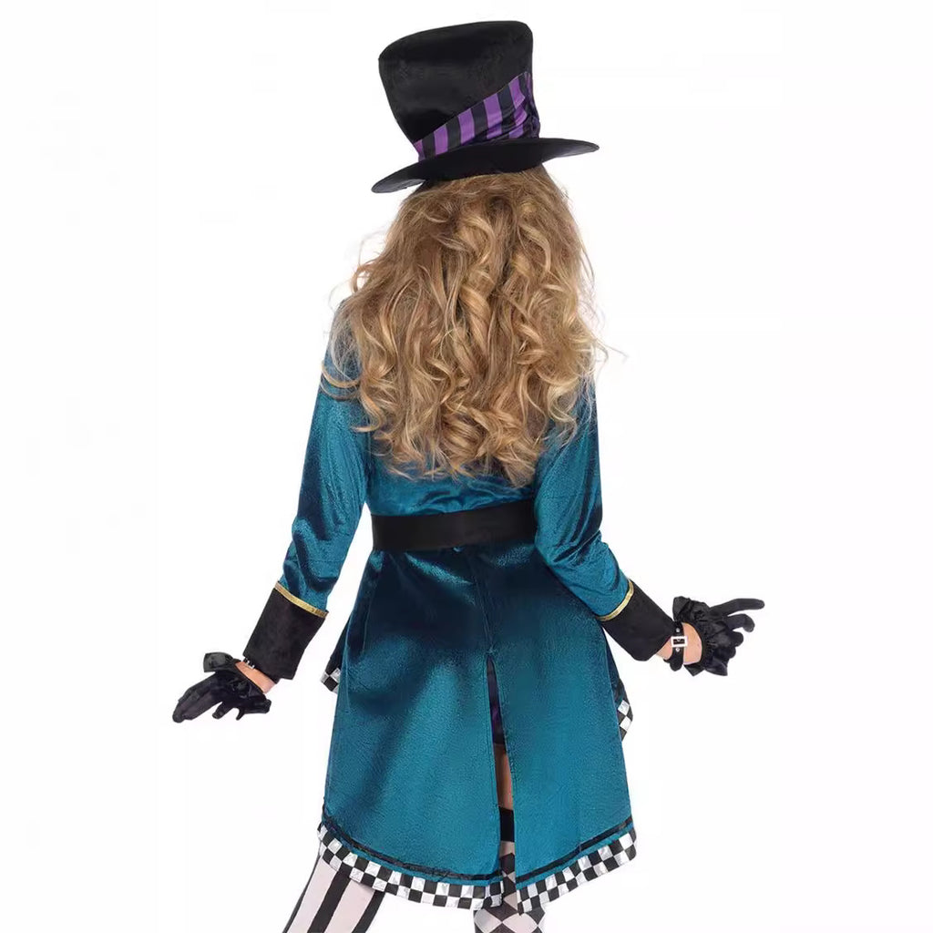 Halloween magician costume adult female Alice crazy hat play cosplay stage costume