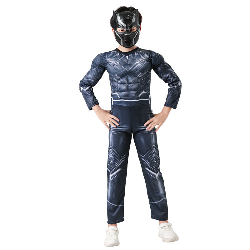 Halloween Avengers Children's muscle costume Captain America Spiderman bat Iron Man Superman clothes