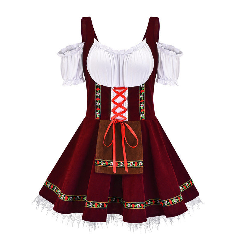 Germany Munich plus-sized beer costume Halloween bar girl dress stage costume maid costume