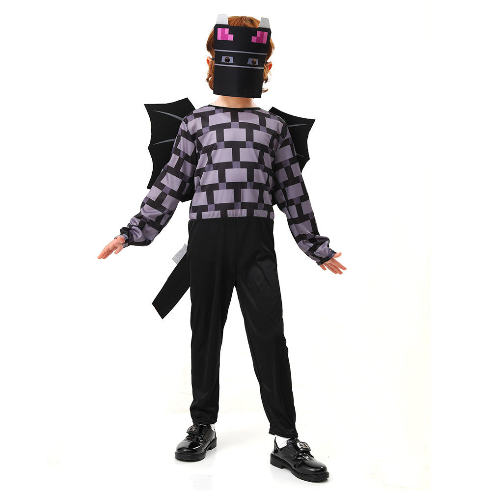 Wansheng children's costume my world MC party cosplay cos costume costumes minecraft
