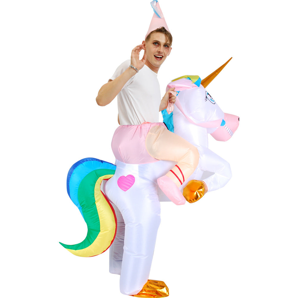 Halloween dinosaur inflatable clothing cross-border Flamingo rabbit funny inflatable doll costume animal performance wear props
