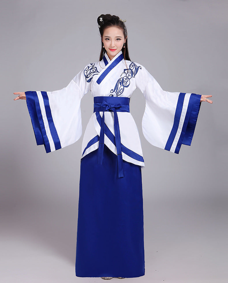New Ancient Chinese clothing Quyi Hanfu improve Tang suit women's ancient costume costume performance wear performance costume women's clothing girl