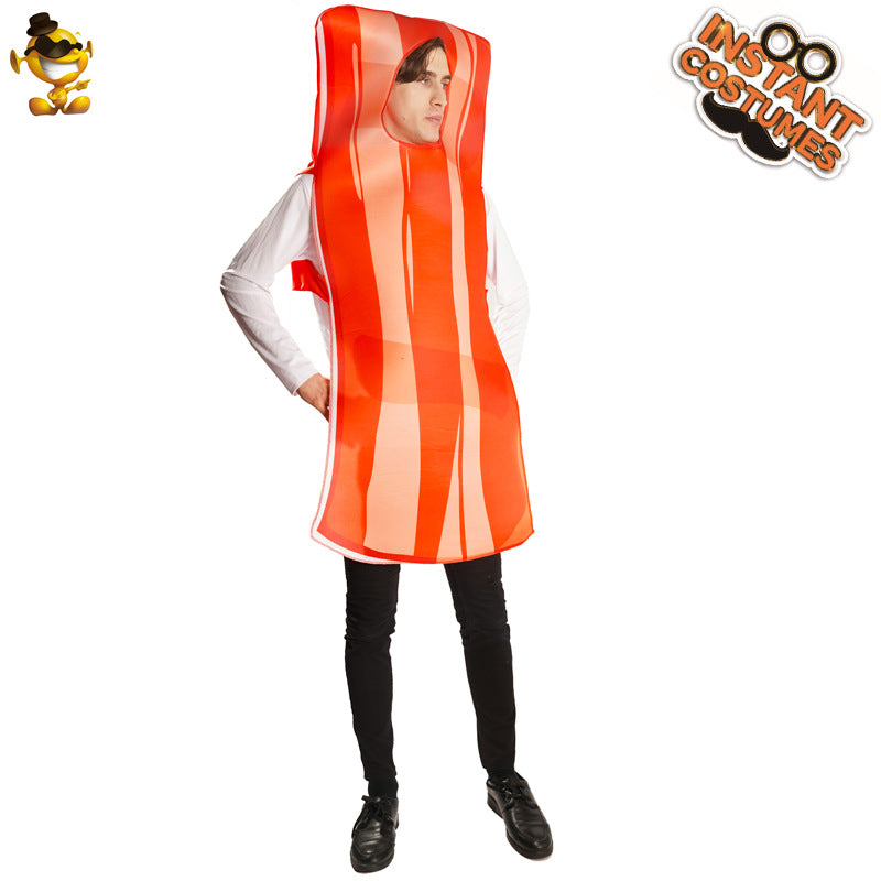 Halloween adult men and women couple poached egg bacon party costume funny food cosplay costume