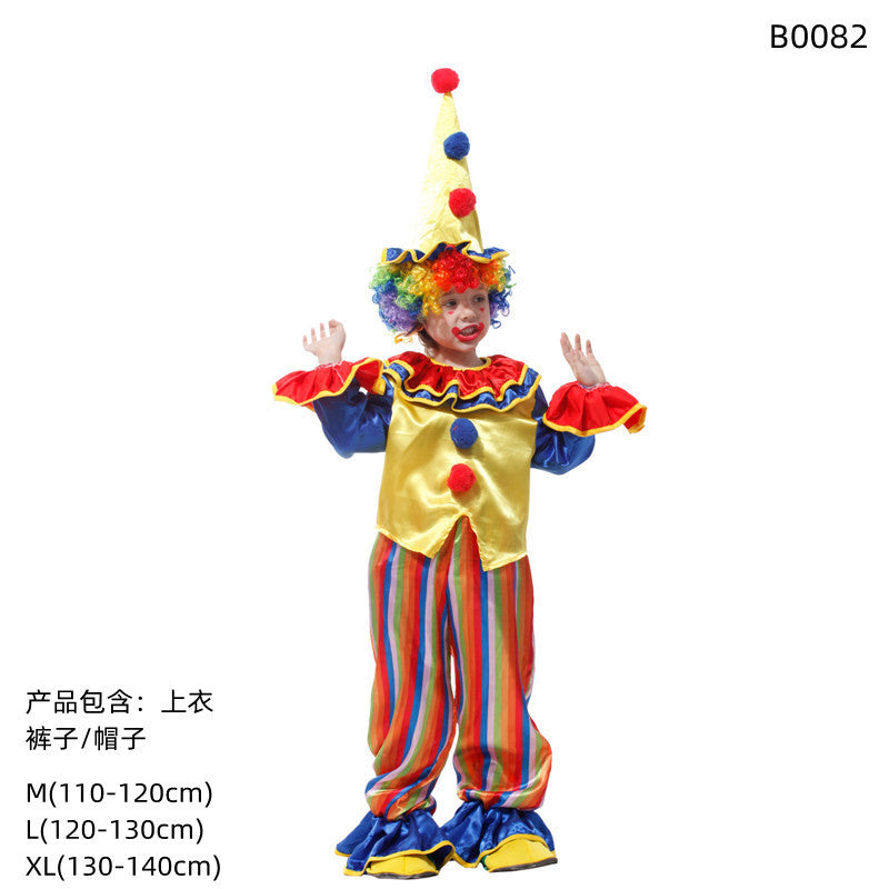 Halloween Circus clown costume drama performance costume atmosphere birthday spoof clown children Circus