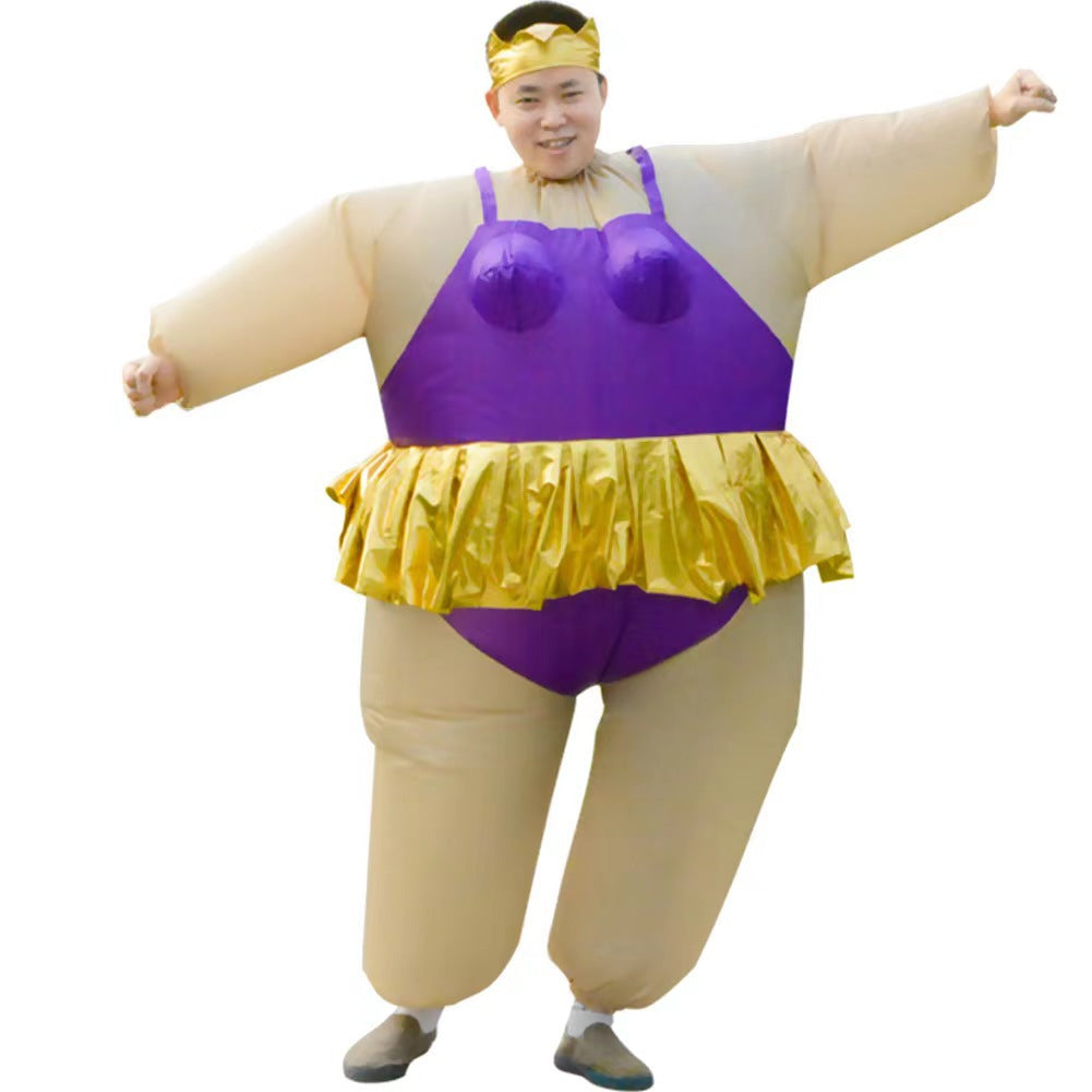 Annual meeting performance show doll ballet inflatable clothing fat inflatable sumo funny party activity ballet inflatable clothing