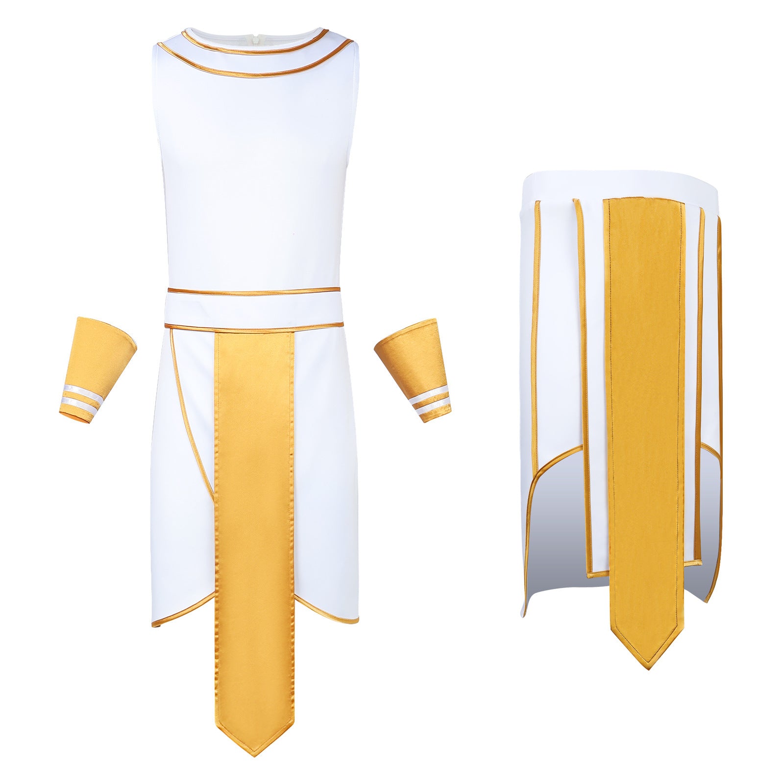 Halloween costume cos medieval ancient Roman one-shoulder costume real person role play