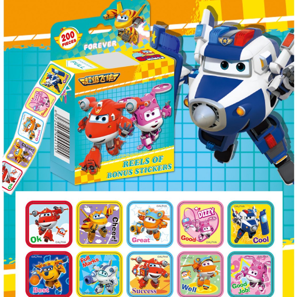 Spiderman shiny cartoon roll stickers ice princess Pooh bear Avengers children roll stickers cartoon sticker