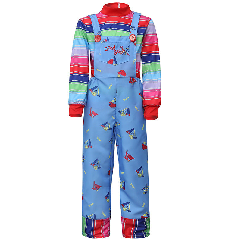 Halloween children's costume ghost doll Soul Series children's performance wear Chucky horror clown play costume