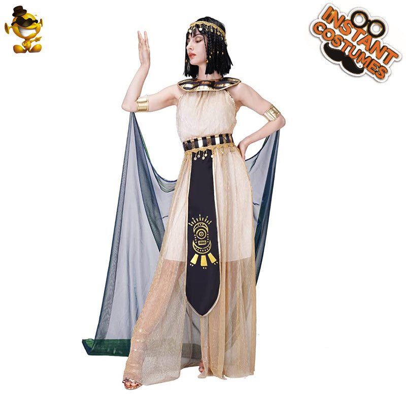 Adult ancient Egypt Cleopatra Halloween cosplay costume masquerade Queen stage performance show costume