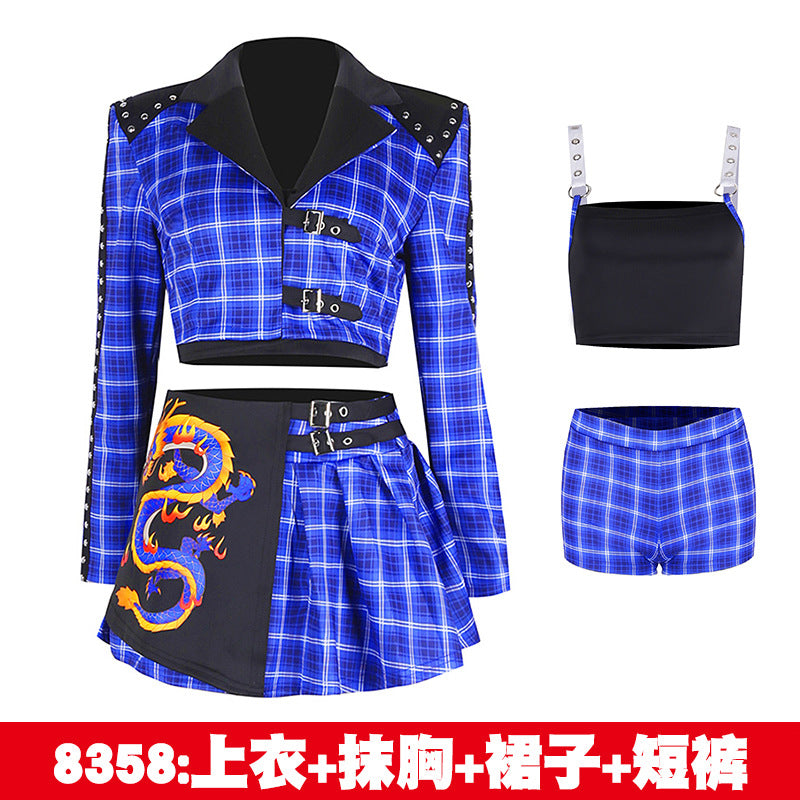 Jazz Dance costume original hip hop performance wear Korean dance women's team costume suit annual meeting business performance dancing costume